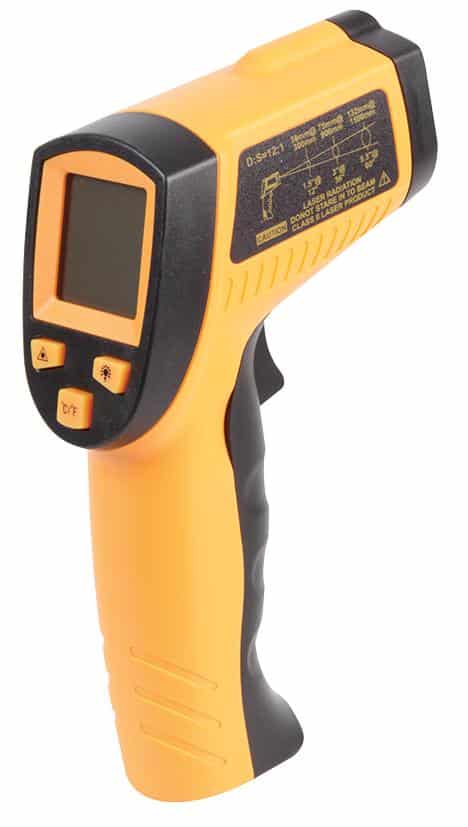 Infrared Thermometer on a white background
