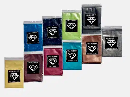 Samples of each pigment from this variety pack
